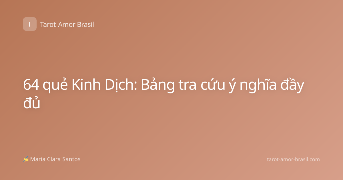 64 quẻ Kinh Dịch: Bảng tra cứu ý nghĩa đầy đủ