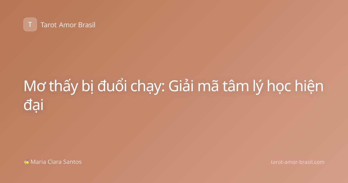 Mơ thấy bị đuổi chạy: Giải mã tâm lý học hiện đại